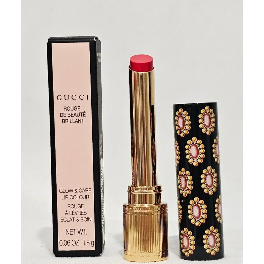 New Gucci Rouge de Beauté Brillant Glow & Care Lipstick